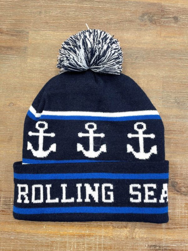 Rolling Sea Pom Toque